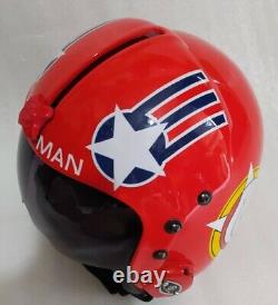 WOLFMAN and HOLLYWOOD-TOP GUN MAVERICK NAVAL AVIATOR FIGHTER PILOT HELMET REPRO