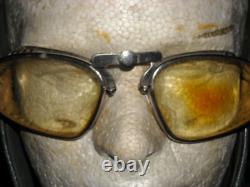 WW1 1930's GERMAN PILOTS FLIGHT FLYING HELMET & GOGGLES. Sz58