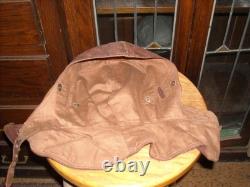 WW1 GERMAN PILOTS FLIGHT FLYING HELMET & GOGGLES. Sz 7