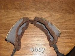 WW1 GERMAN PILOTS FLIGHT FLYING HELMET & GOGGLES. Sz 7