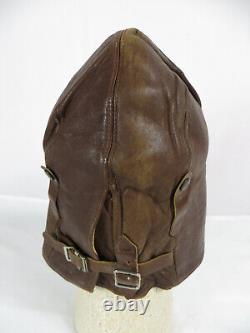 WW2 Canadian or British Leather Pilots Helmet. Named. Size 2