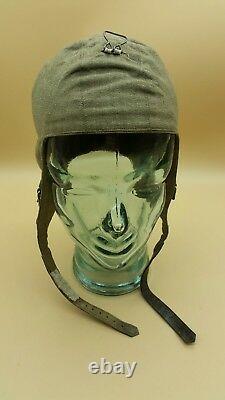 WW2 German Luftwaffe FK-34 Summer Pilots Flight Crew Helmet Hat SCARCE