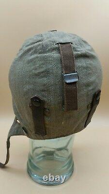 WW2 German Luftwaffe FK-34 Summer Pilots Flight Crew Helmet Hat SCARCE