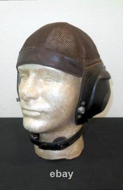 WW2 German Luftwaffe LKpN101 Netzkopfhaube SUMMER PILOT FLIGHT HELMET MINT