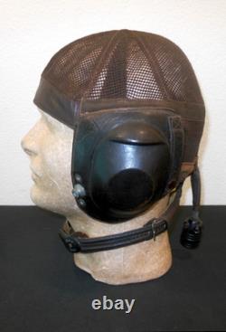 WW2 German Luftwaffe LKpN101 Netzkopfhaube SUMMER PILOT FLIGHT HELMET MINT