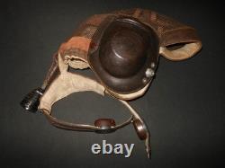 WW2 German Luftwaffe LKpN101 Netzkopfhaube SUMMER PILOT FLIGHT HELMET MINT