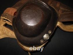 WW2 German Luftwaffe LKpN101 Netzkopfhaube SUMMER PILOT FLIGHT HELMET MINT