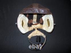 WW2 German Luftwaffe LKpN101 Netzkopfhaube SUMMER PILOT FLIGHT HELMET MINT