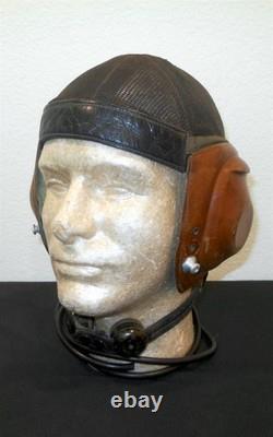 WW2 German Luftwaffe LKpN101 Netzkopfhaube SUMMER PILOT FLIGHT HELMET NAMED