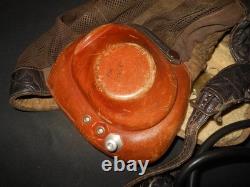 WW2 German Luftwaffe LKpN101 Netzkopfhaube SUMMER PILOT FLIGHT HELMET NAMED