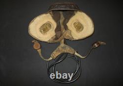 WW2 German Luftwaffe LKpN101 Netzkopfhaube SUMMER PILOT FLIGHT HELMET NAMED