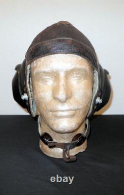 WW2 German Luftwaffe LKpN101 Netzkopfhaube SUMMER PILOT FLIGHT HELMET NICE