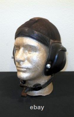 WW2 German Luftwaffe LKpN101 Netzkopfhaube SUMMER PILOT FLIGHT HELMET NICE