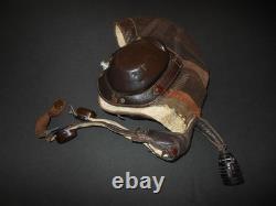 WW2 German Luftwaffe LKpN101 Netzkopfhaube SUMMER PILOT FLIGHT HELMET NICE