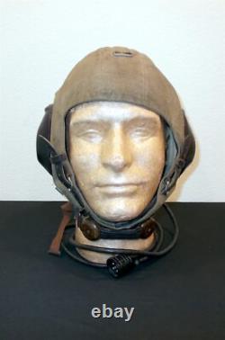 WW2 German Luftwaffe LKpS100 Fliegerkopfhaube PILOT FLIGHT HELMET EARLY
