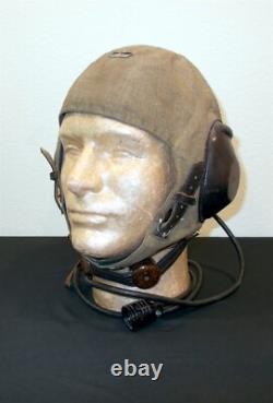 WW2 German Luftwaffe LKpS100 Fliegerkopfhaube PILOT FLIGHT HELMET EARLY