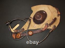 WW2 German Luftwaffe LKpS100 Fliegerkopfhaube PILOT FLIGHT HELMET EARLY