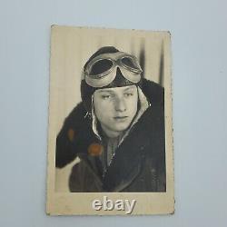 WW2 German Lufwaffe Pilot goggles flight helmet winter gear aviation aviator old