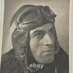 WW2 German Original Lufwaffe Pilot goggles flight helmet aviation aviator 1941