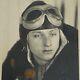 WW2 German Original Lufwaffe Pilot goggles flight helmet winter aviation aviator