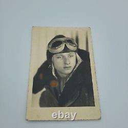 WW2 German Original Lufwaffe Pilot goggles flight helmet winter aviation aviator