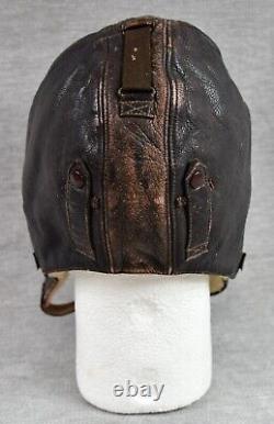 WW2 German luftwaffe leather winter flight helmet pilot wehrmacht US vet estate