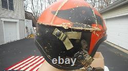 WW2 H-4 Pilot Flight Helmet Size Large MFG Gentex Custom Painted Named