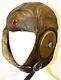 WW2 Japanese Army Flight Cap Helmet Pilot Leather Cap Large Size 1943 with Star