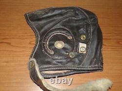 WW2 Pilot Leather Flight Helmet