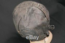 WW2 Summer Leather Flight Pilot Helmet RKKA