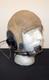 WW2 US Navy Pilot Aircraft TYPE AN-H-15 FLIGHT HELMET & BOOM MIC NICE