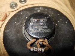 WW2 US Navy Pilot Aircraft TYPE AN-H-15 FLIGHT HELMET & BOOM MIC NICE