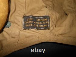 WW2 US Navy Pilot Aircraft TYPE AN-H-15 FLIGHT HELMET & BOOM MIC NICE