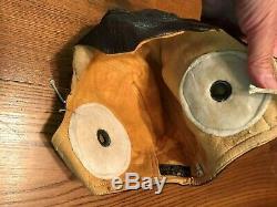 WW2 WWII USN NAF 1092 Leather Pilot Flight Hat Helmet Cap/Identified/Deadstk