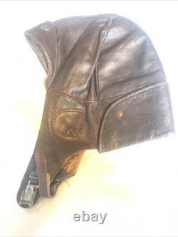 WWI Military Fighter PILOTS FLIGHT HELMET & goggles WW1 American WW1 USA