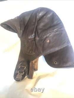 WWI Military Fighter PILOTS FLIGHT HELMET & goggles WW1 American WW1 USA
