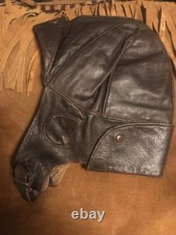 WWI Military Fighter PILOTS FLIGHT HELMET & goggles WW1 American WW1 USA