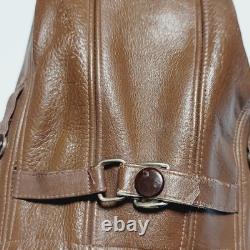 WWII Imperial Japanese Army IJN Leather Flight Helmet Pilot Cap Vintage Original