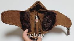 WWII Imperial Japanese Army IJN Leather Flight Helmet Pilot Cap Vintage Original