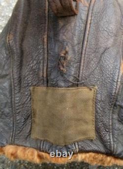 WWII Imperial Japanese Navy Pilot Flight Helmet Late Model Vintage Military JPN