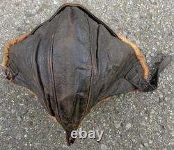 WWII Imperial Japanese Navy Pilot Flight Helmet Late Model Vintage Military JPN