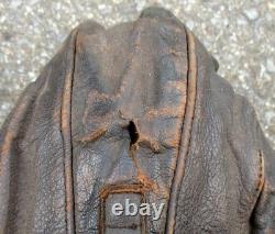 WWII Imperial Japanese Navy Pilot Flight Helmet Late Model Vintage Military JPN