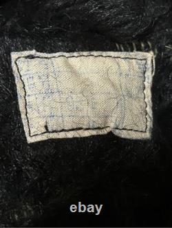WWII Japanese Leather Winter Flight Helmet Pilot Fur Lined Original Tag