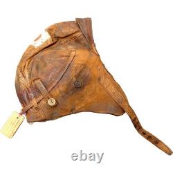 WWII Japanese Navy Pilot Flight Helmet Goggles Yokosuka 1945 Eagle Eye Gear Vtg