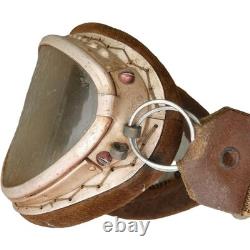 WWII Japanese Navy Pilot Flight Helmet Goggles Yokosuka 1945 Eagle Eye Gear Vtg