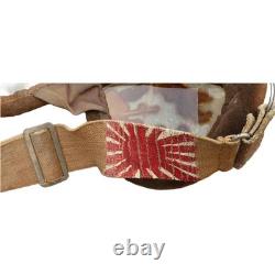 WWII Japanese Navy Pilot Flight Helmet Goggles Yokosuka 1945 Eagle Eye Gear Vtg