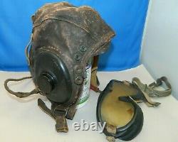 WWII Leather Helmet & EXPERIMENTAL Test Flight Pilot Suit Coverall Size Medium