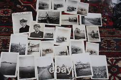 WWII Navy Flight Jacket Helmet Photos Hiroshima Nagasaki USS Iowa Seahawk Pilot