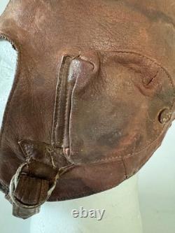 WWII Soviet Union Pilot Leather Flight Helmet RKKA Red Army Air Force