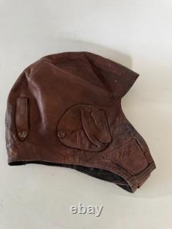 WWII Soviet Union Pilot Leather Flight Helmet RKKA Red Army Air Force